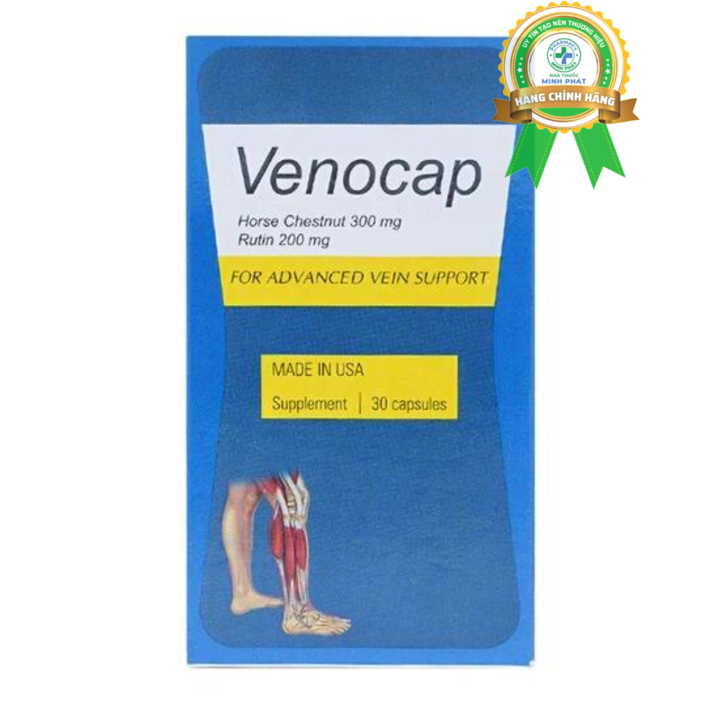 Viên uống Venocap Global Pharm ngăn ngừa suy tĩnh mạch (30 viên)